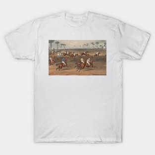 Leamington Grand Steeple Chase - Mr. Christian on Scripton by Charles Hunt T-Shirt